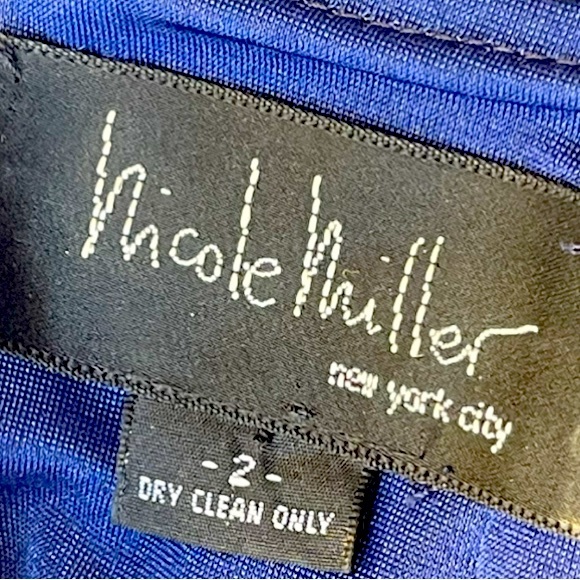 Nicole Miller Navy Formal Dress Sz 2 - Picture 7 of 7